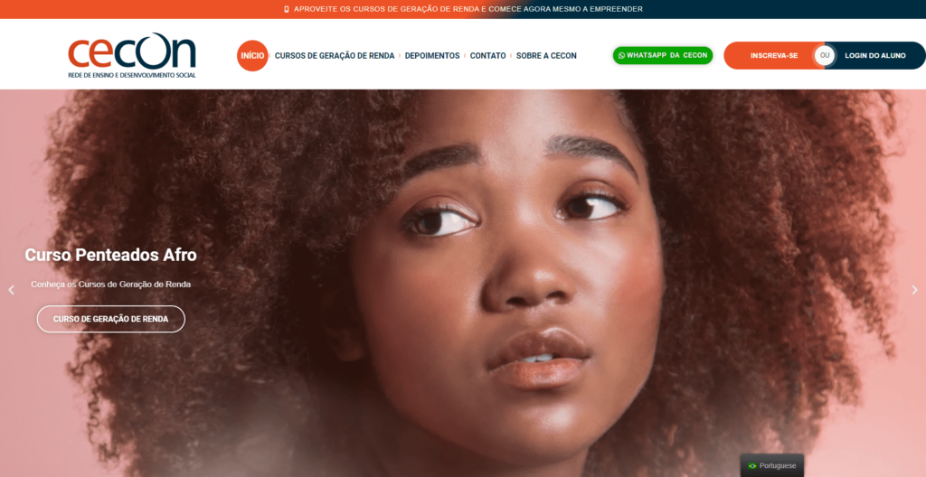 Site Cecon Cliente Agência Igor Queiroz Especialista em Marketing de Performance